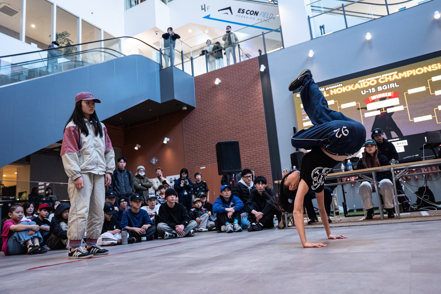 BGIRLバトルのフットワーク